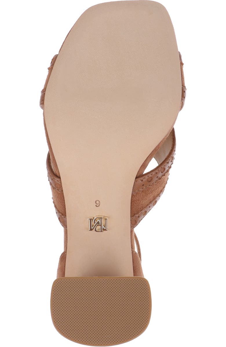 Badgley Mischka Collection Yanni Ankle Strap Sandal, Alternate, color, Coffee Suede