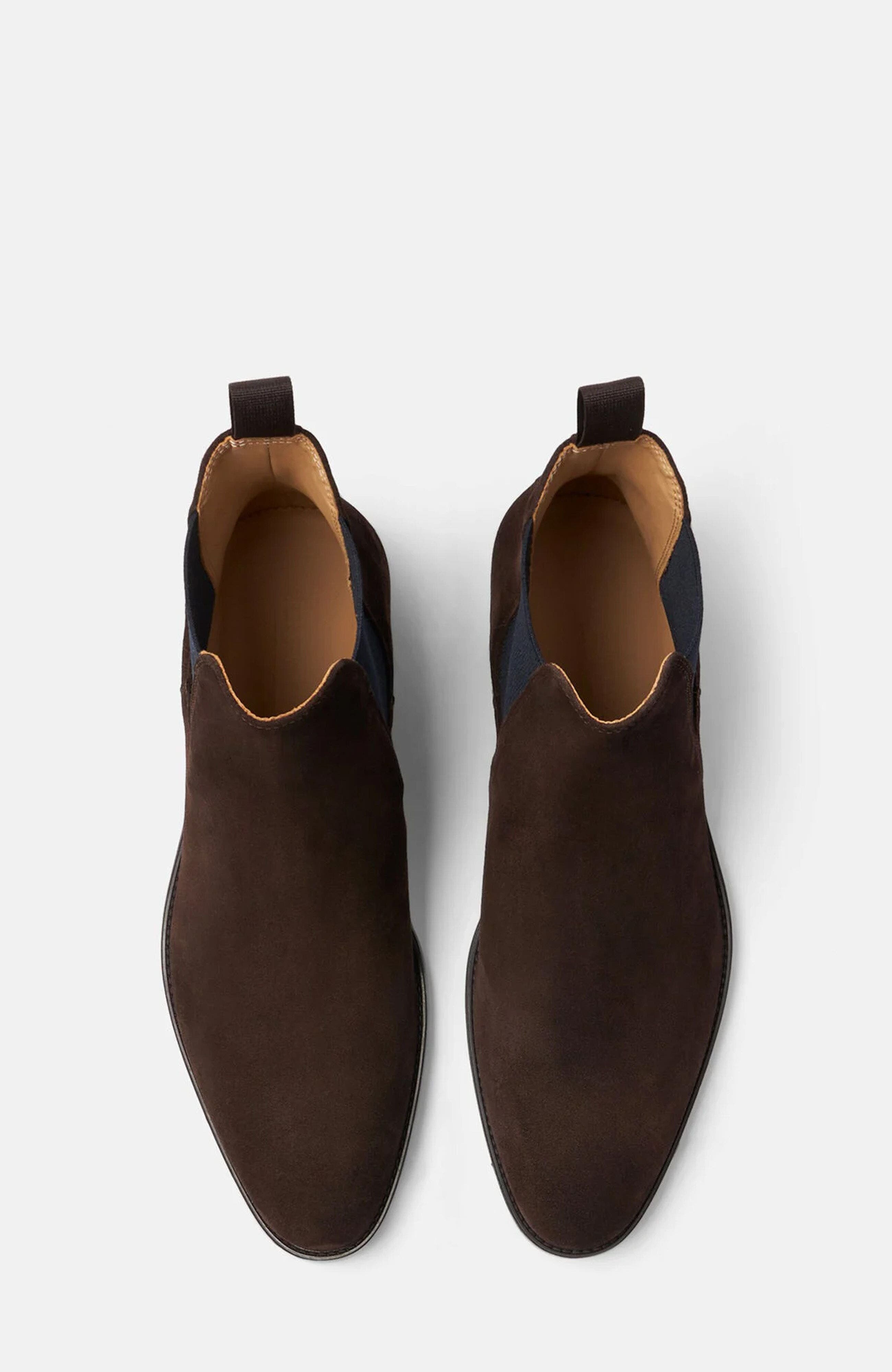 Giacomo Chelsea Boots, Alternate, color, Brown Suede
