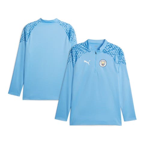 Men's Puma Sky Blue Manchester City 2023/24 Quarter-Zip Training Top