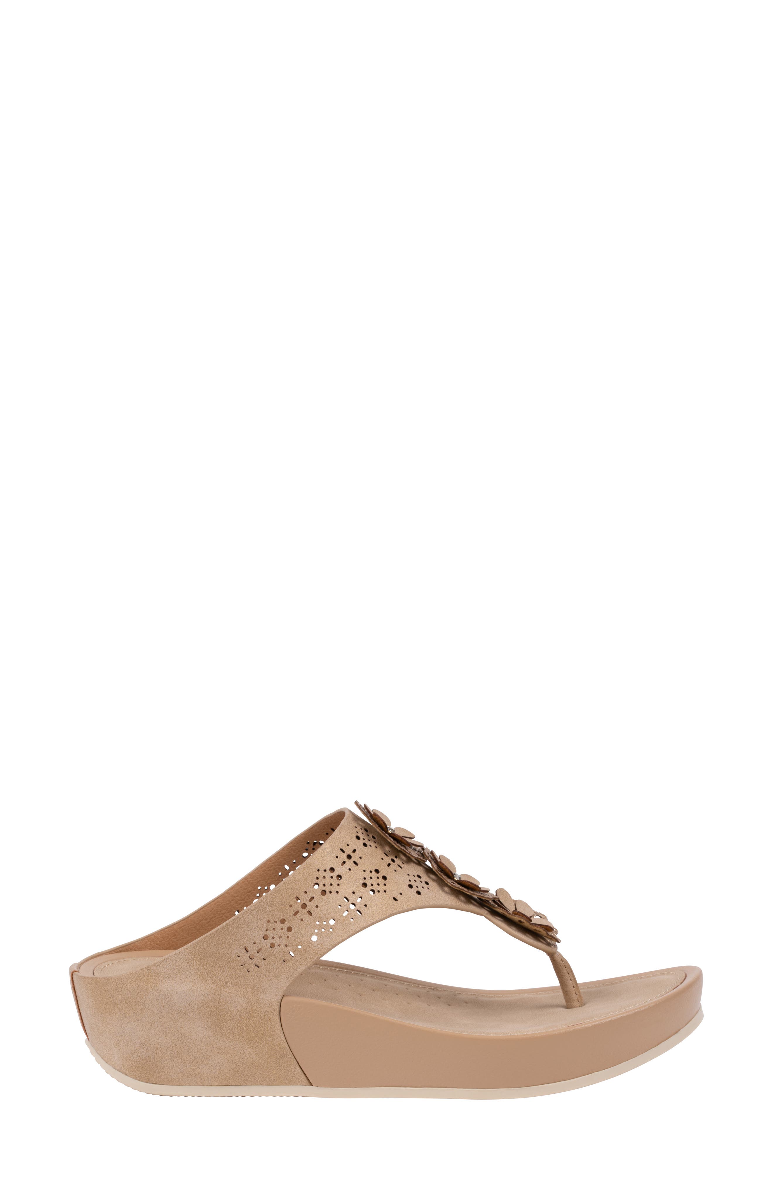 Rana Wedge Sandal, Alternate, color, BEIGE