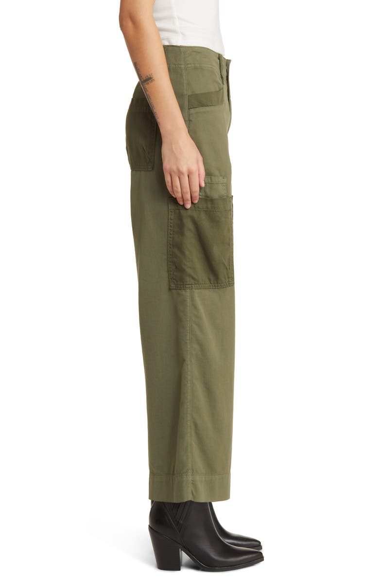 LE JEAN Bianca High Waist Crop Wide Leg Cargo Pants, Alternate, color, 