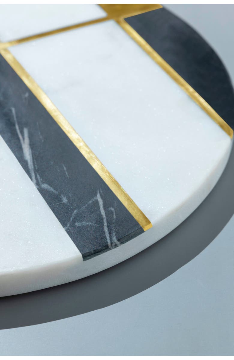 GAURI KOHLI Campania Marble Cheese Board, Alternate, color, White