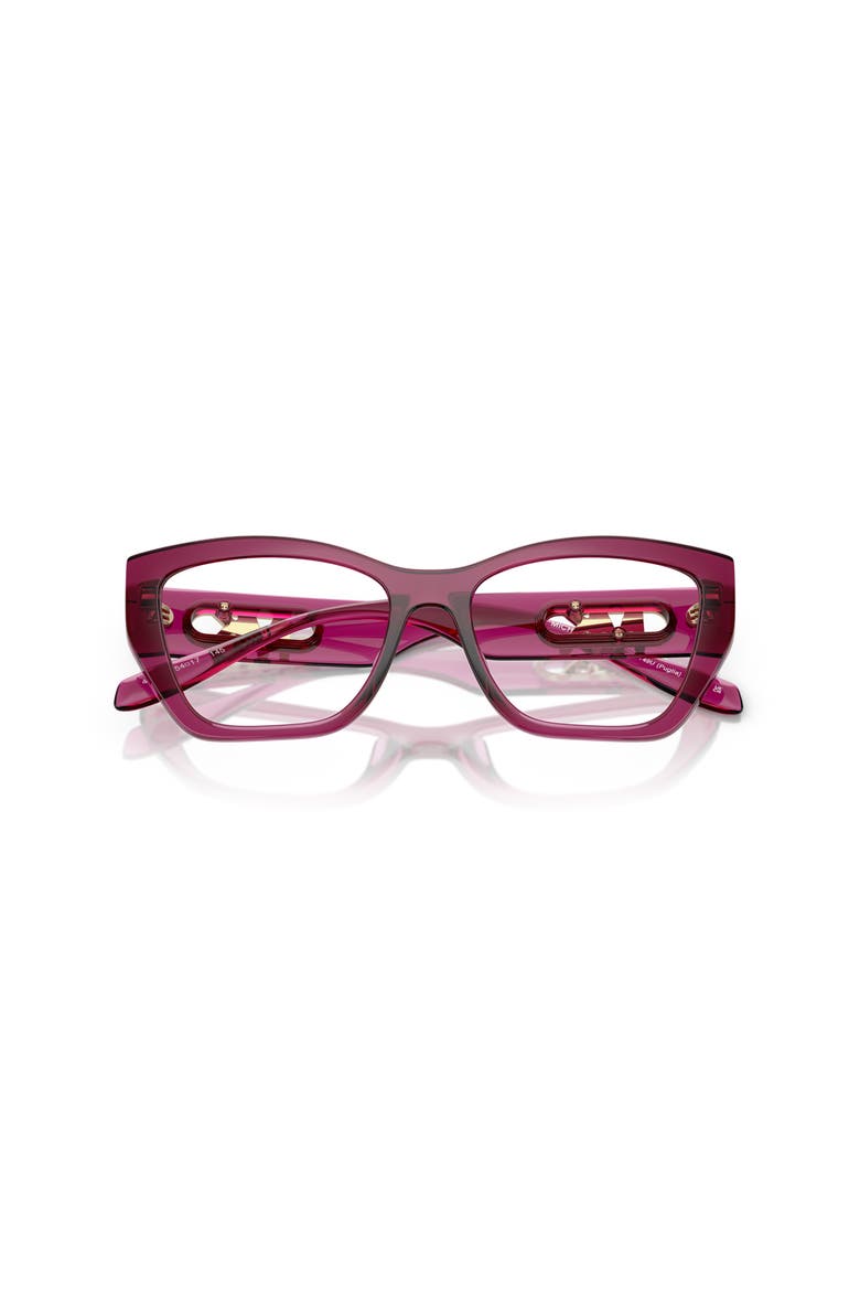 52mm Square optical glasses, Alternate, color, Pink