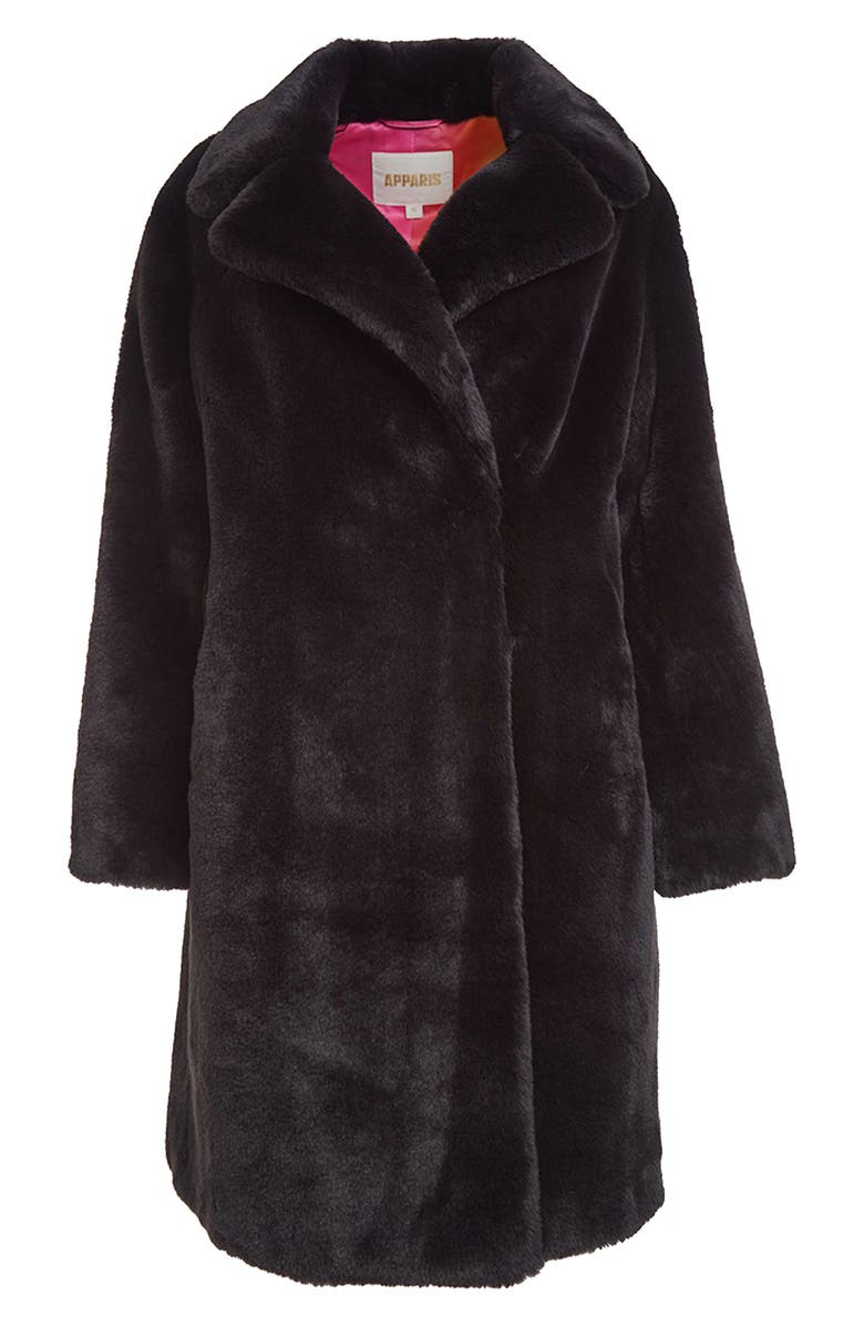 Apparis Imani Faux Fur Coat, Alternate, color,