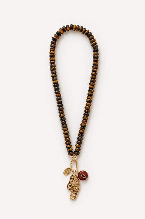 Golden Beaded Necklace