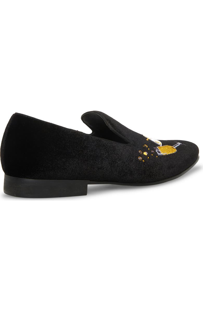 Steve Madden Lyndin Embroidered Smoking Slipper, Alternate, color,