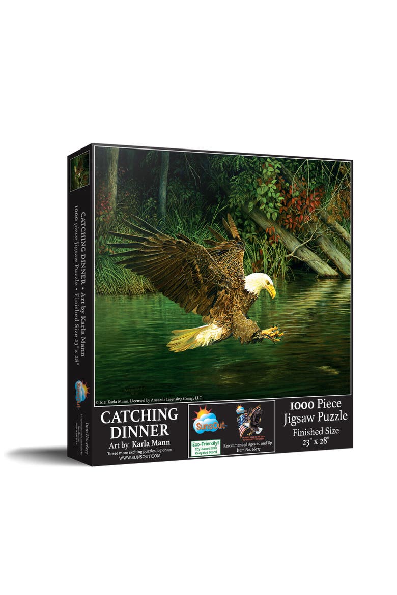 Catching Dinner 1000 piece Jigsaw Puzzle for Adults, Main, color, Multicolor