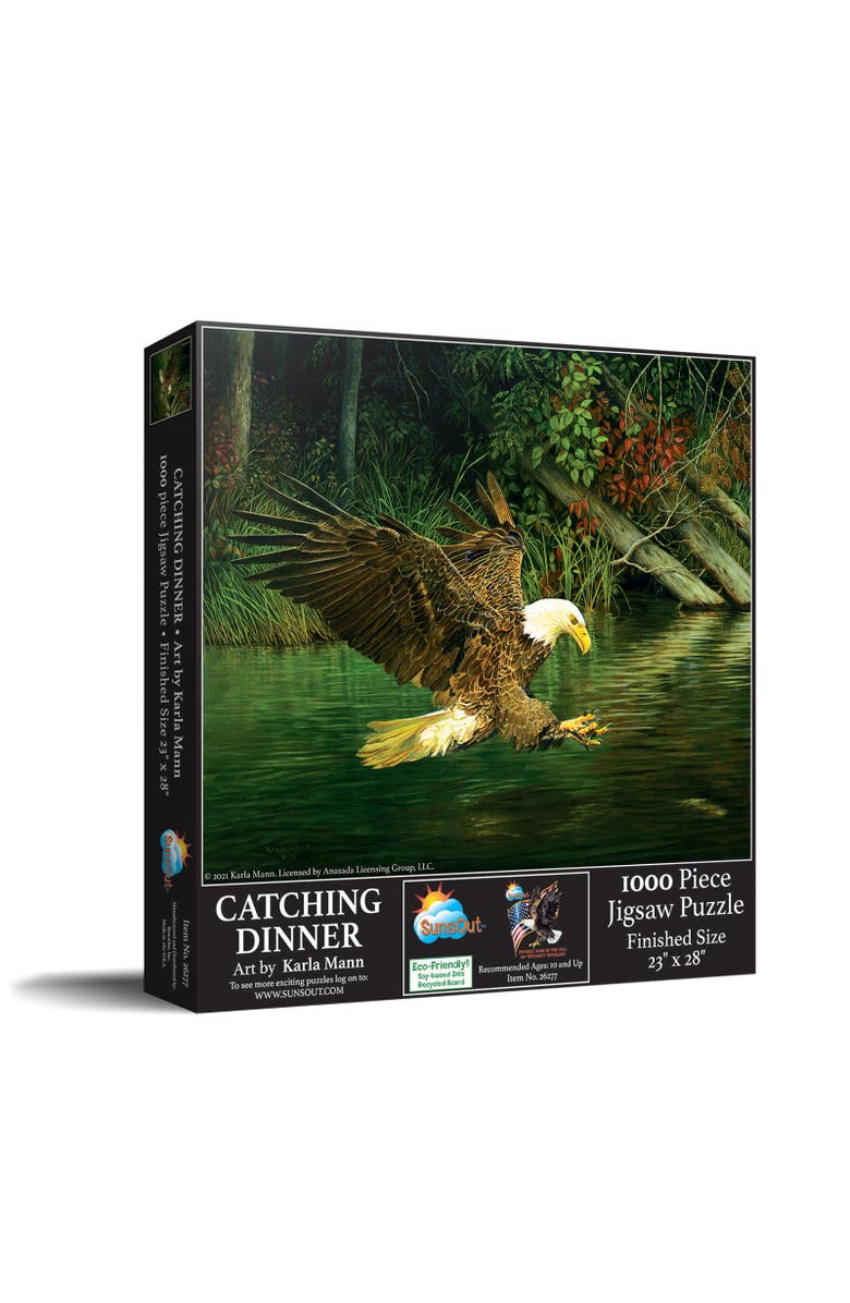 Sunsout Catching Dinner 1000 piece Jigsaw Puzzle for Adults, Main, color, 