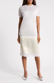 3.1 Phillip Lim Mixed Media Studded Knit Dress