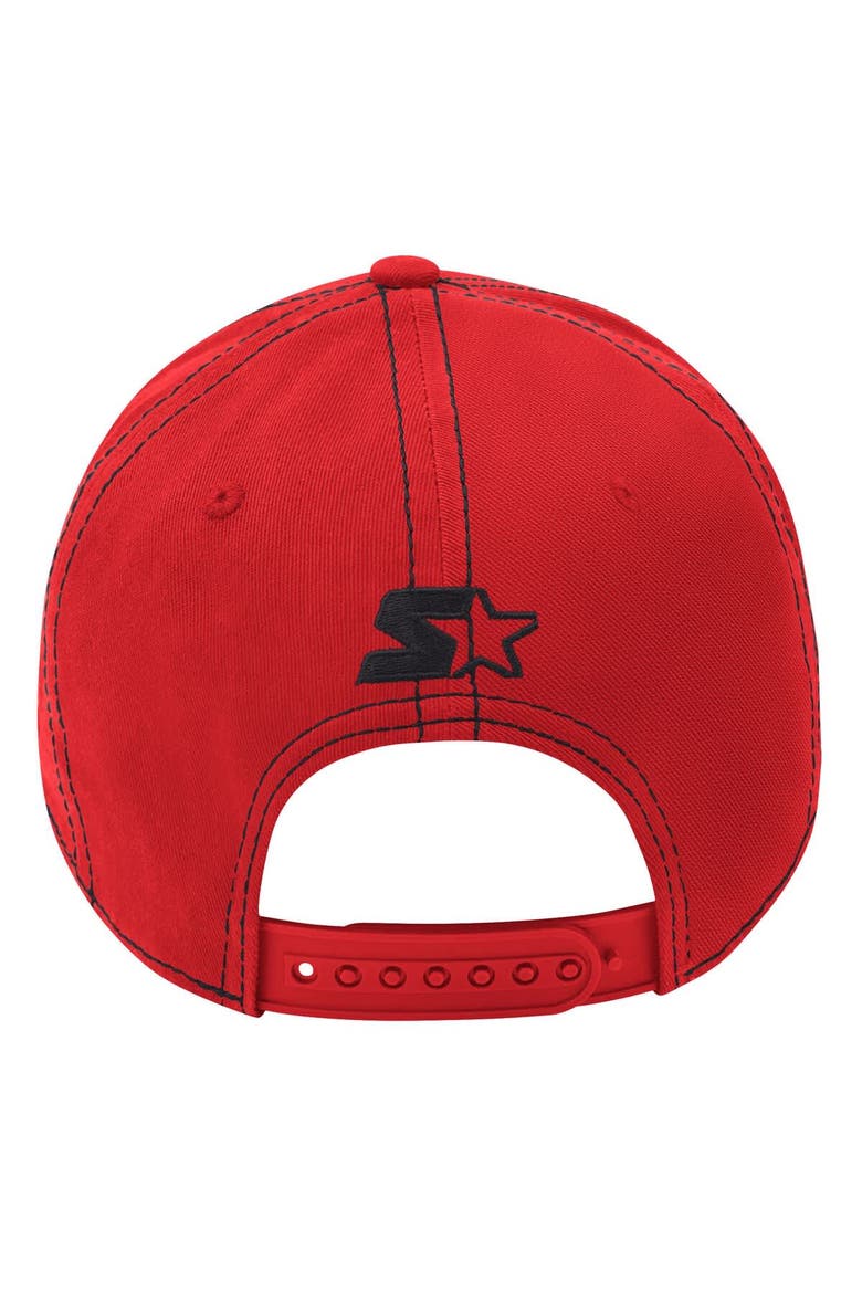 Men's Starter  Red New Jersey Devils Sphere II Curved Starfit Adjustable Hat, Alternate, color, Red