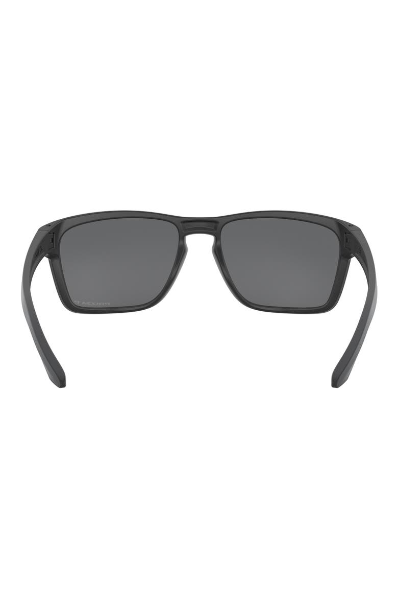 Sylas 60mm Prizm™ Polarized Rectangular Sunglasses, Alternate, color, MATTE BLACK