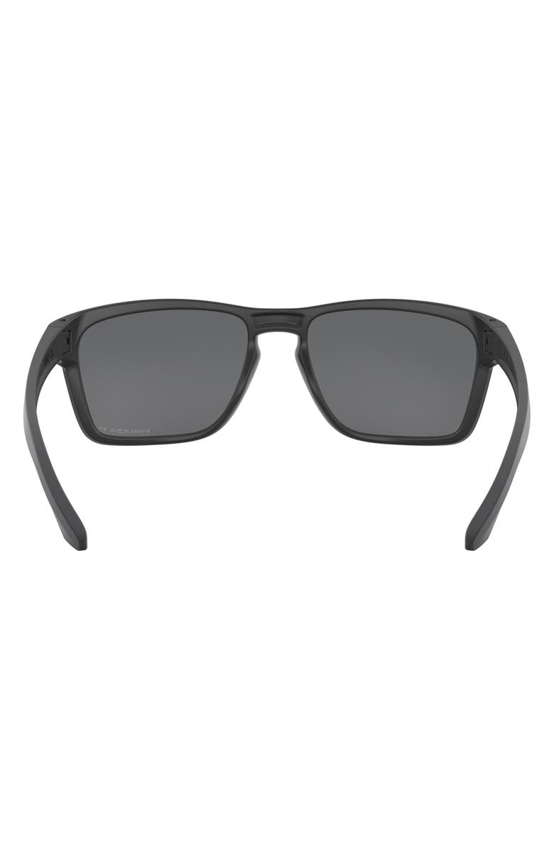 Oakley Sylas 60mm Prizm<sup>™</sup> Polarized Rectangular Sunglasses, Alternate, color, Matte Black