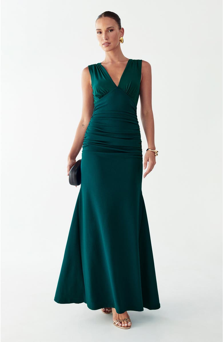 BWLDR Allen Maxi Dress, Main, color, Teal