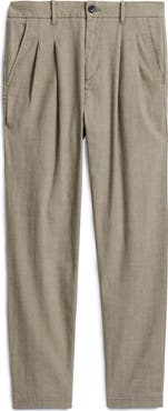 John Varvatos Kian Pleated Carrot Fit Pants