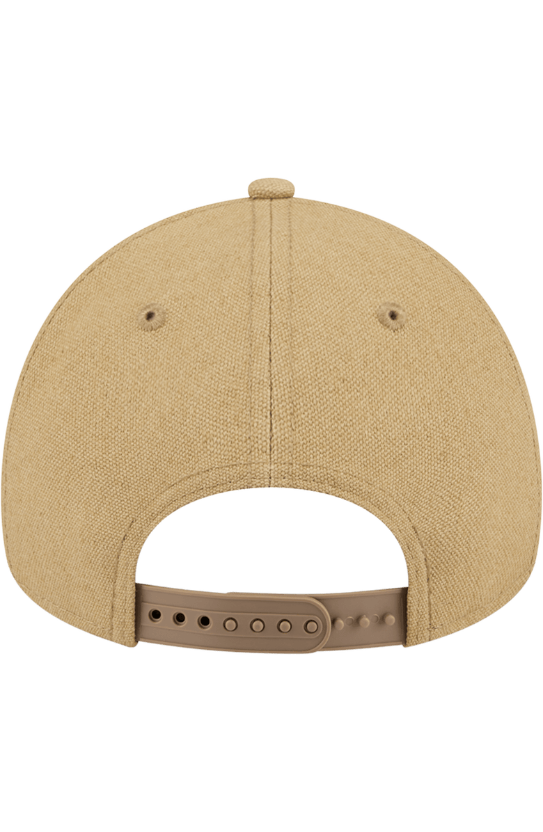 New Era Men's New Era Khaki Chicago White Sox Logo Essentials 9FORTY A-Frame Adjustable Hat, Alternate, color, Khaki