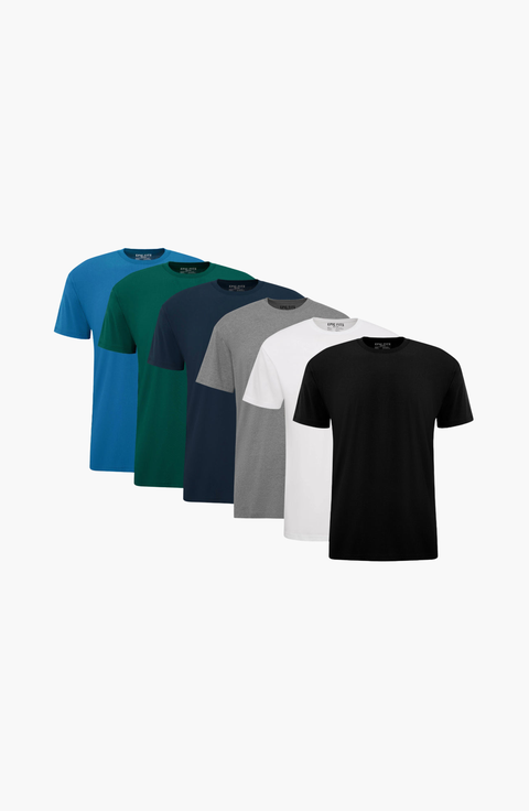 Crew Neck 6-Pack T-Shirts