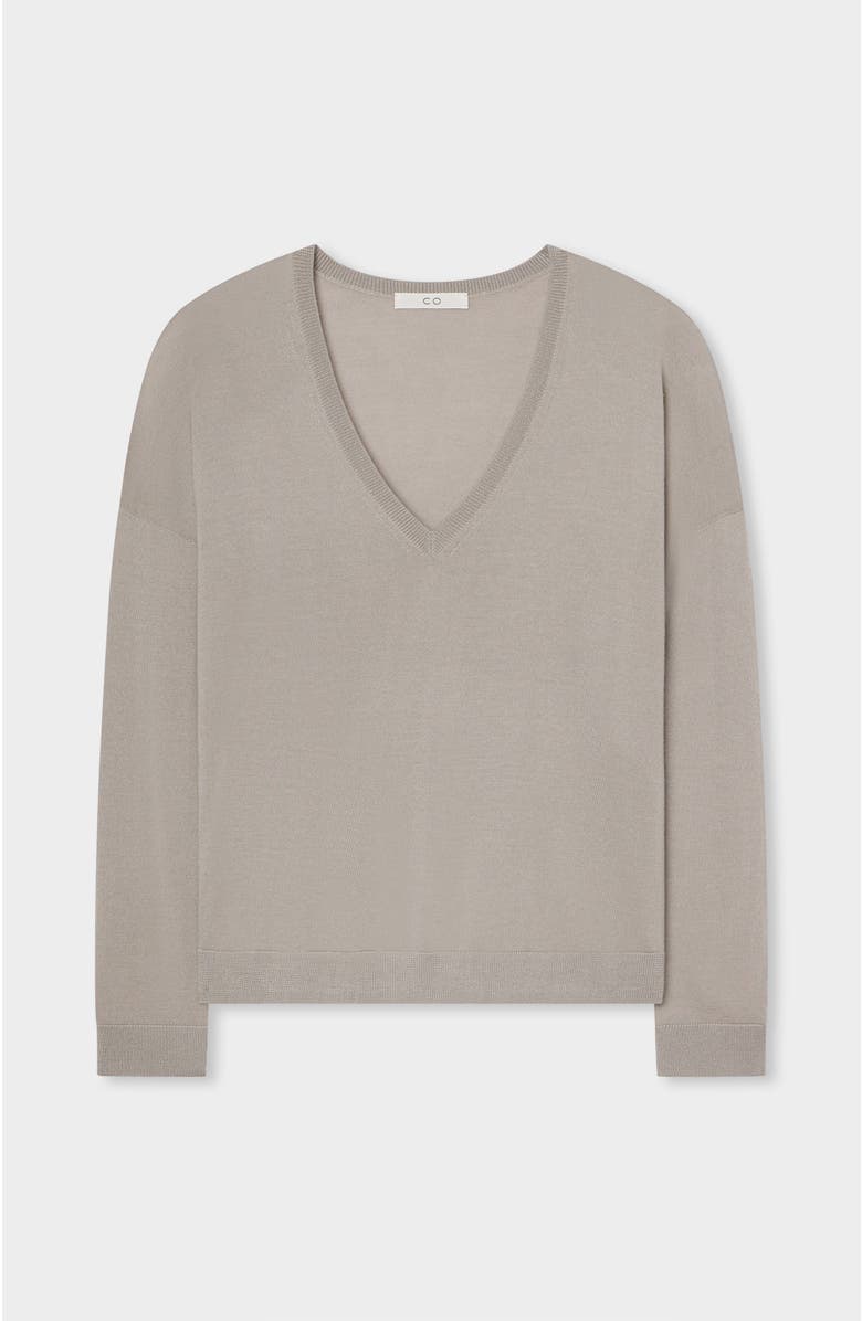 CO V-Neck Sweater in Fine Cashmere, Alternate, color, 