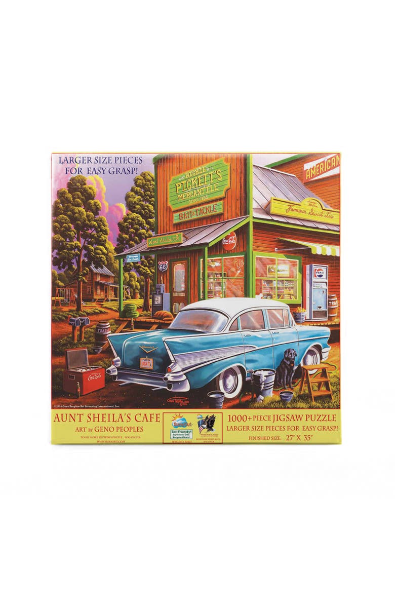Sunsout Aunt Sheila's Cafe 1000 piece Jigsaw Puzzle for Adults Large Pieces, Alternate, color, Multicolor