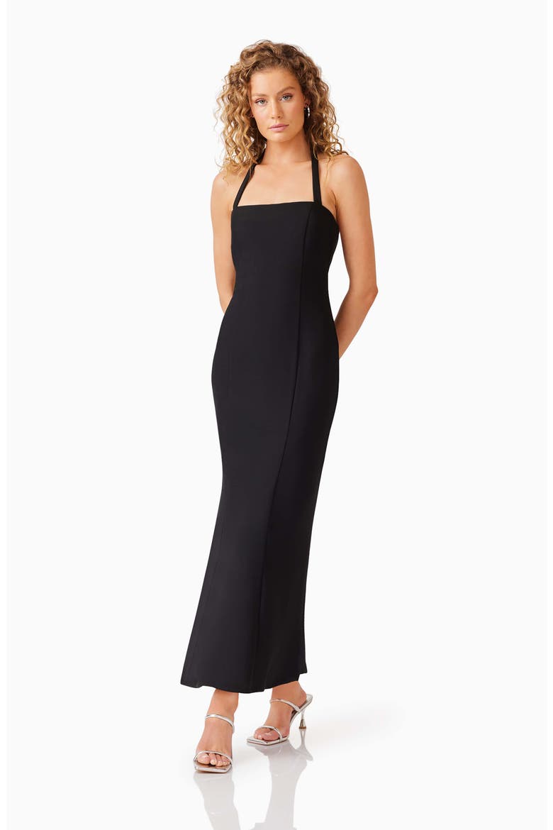 Selena Sleeveless Cocktail Dress, Alternate, color, BLACK