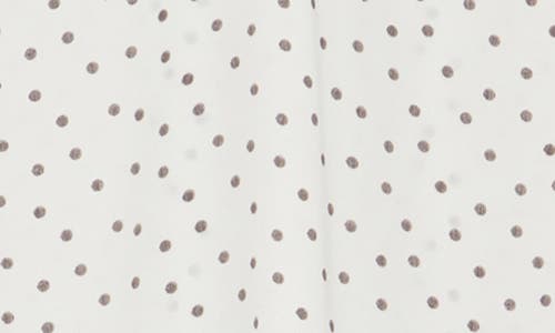 Renee C Polka Dot V-neck Top In Ivory