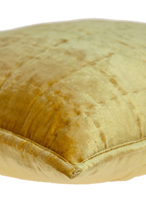 Copan Transitional Solid Quilted Pillow - 20" x 20" - Yellow