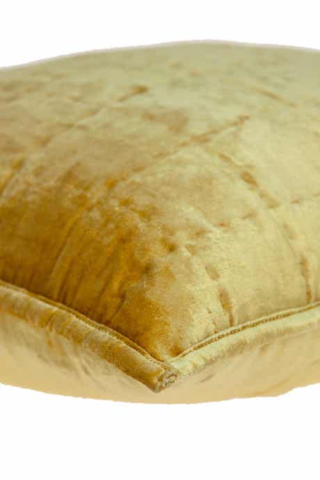 PARKLAND COLLECTION Copan Transitional Solid Quilted Pillow - 20" x 20" - Yellow
