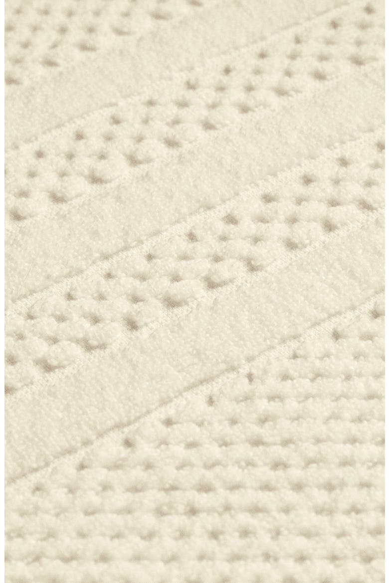 Cotton Checkered Texture 8-Piece Bath Towel Set, Alternate, color, IVORY