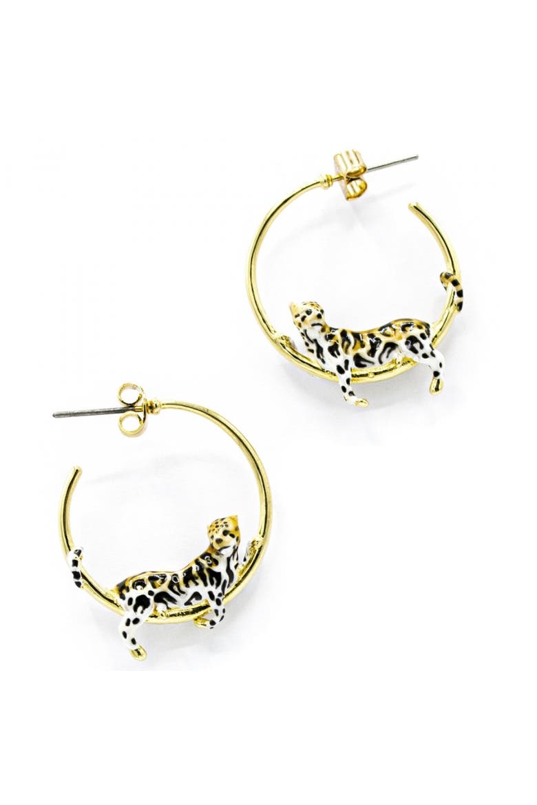 Clouded Leopard Hoops, Main, color, Leopard