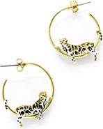 Bill Skinner Studio Clouded Leopard Hoops