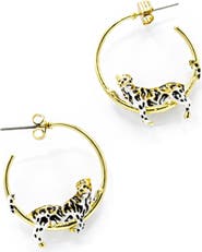 Bill Skinner Studio Clouded Leopard Hoops