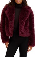 Kensie Faux Fur Crop Jacket