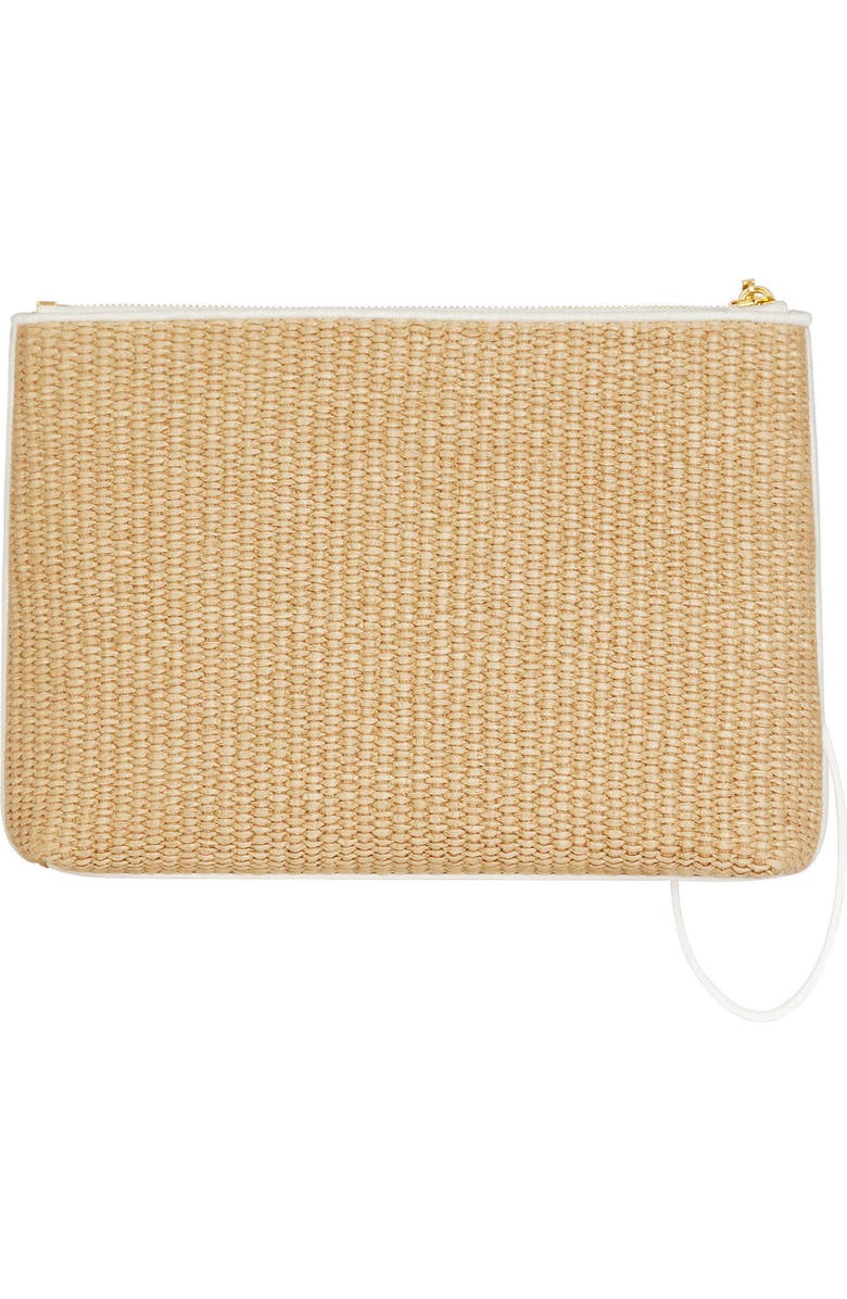 Givenchy Large Woven Raffia Pouch, Alternate, color,