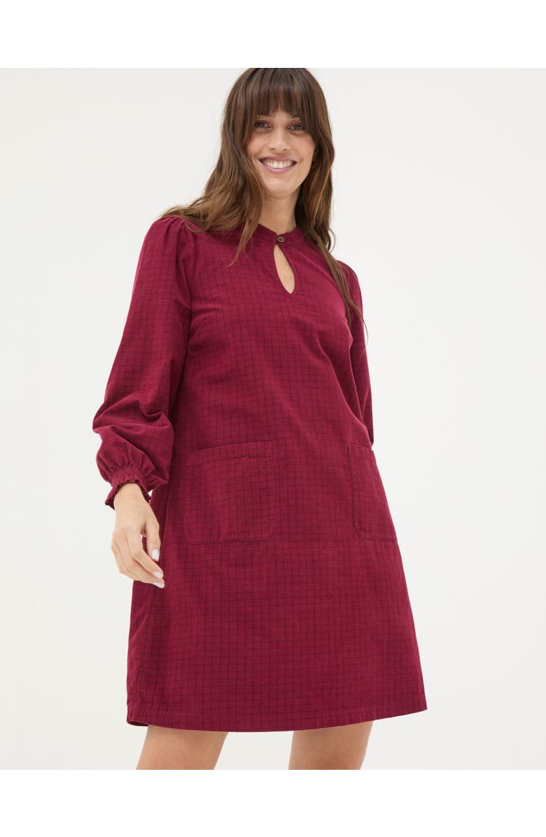 FatFace Women's Fran Cord Check Dress, Alternate, color, 