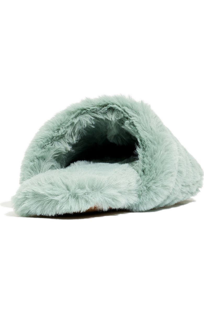 Madewell Recycled Faux Fur Quilted Scuff Slipper, Alternate, color,