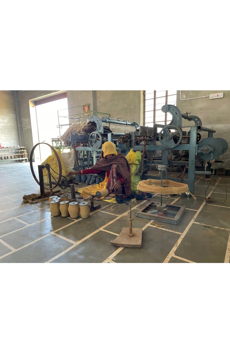 Alamwar Tuscany Yellow Handwoven Bedspread, Alternate, color, Tuscany Yellow