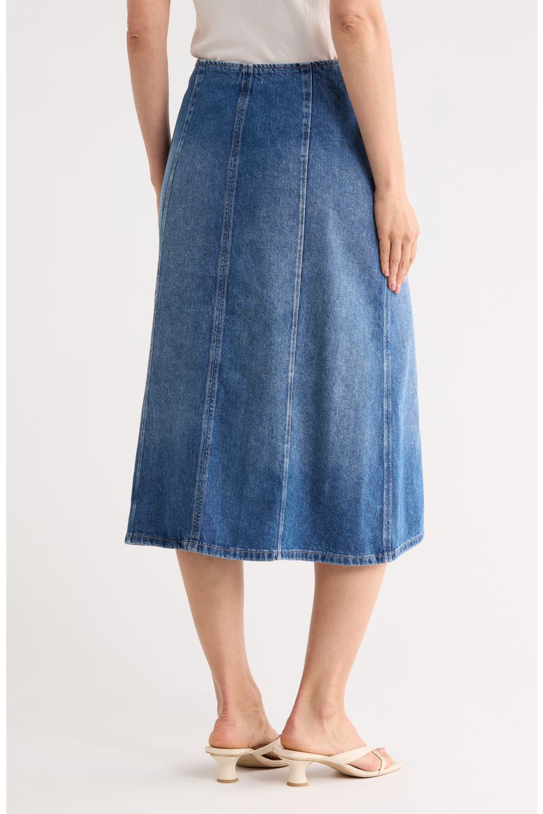 Alma Denim Skirt, Alternate, color, WYTHE