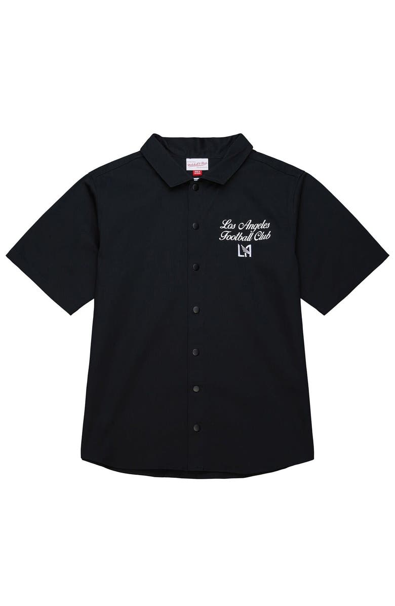 Mitchell & Ness Men's Mitchell & Ness Black LAFC Full-Snap Work Shirt, Alternate, color, 