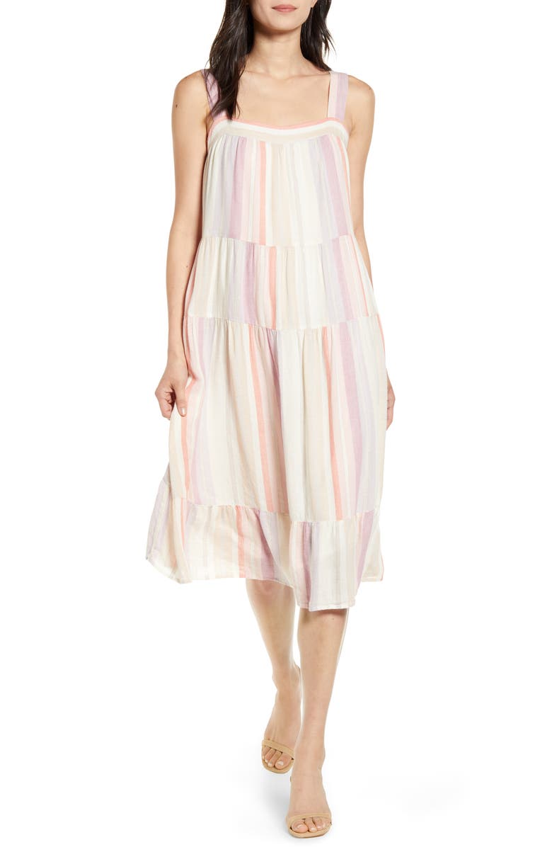 Rails Amaya Sleeveless Tiered Sundress, Main, color, 