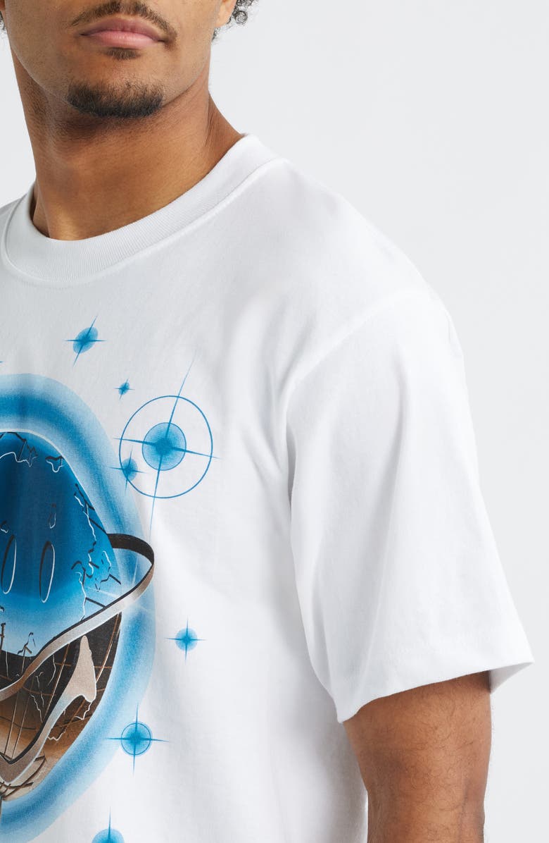 MARKET SMILEY<sup>®</sup> Chrome Logo Cotton Graphic T-Shirt, Alternate, color, White