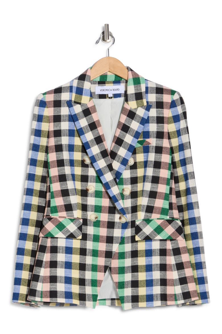 Miller Check Cotton Blend Dickey Jacket, Alternate, color, GREY MULTI