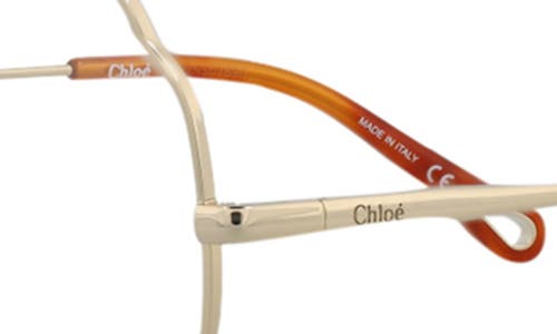 Chloé Core 53mm Round Optical Glasses In Gold