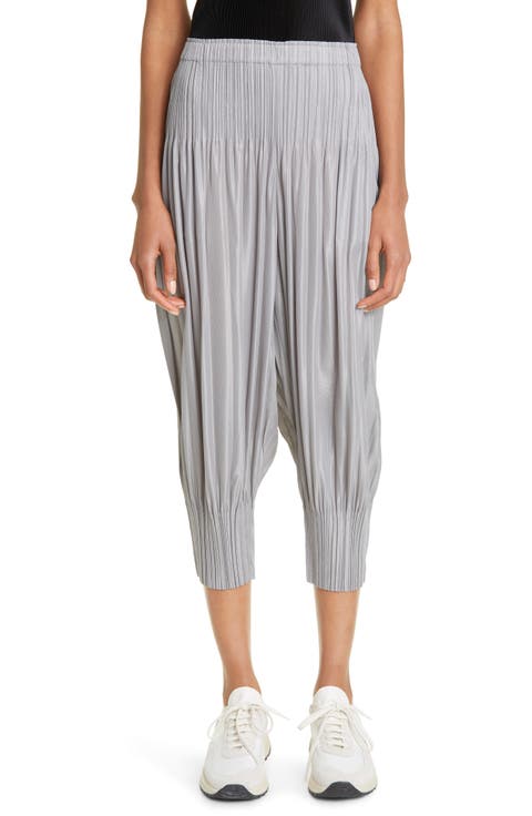 Women's Pleats Please Issey Miyake Cropped & Capri Pants