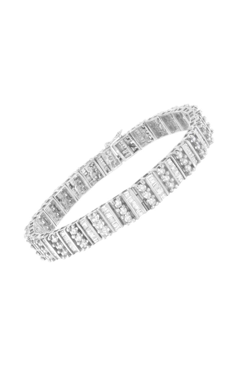 Haus of Brilliance 14K White Gold 4 7/8 cttw Diamond Tennis Bracelet, Alternate, color, White