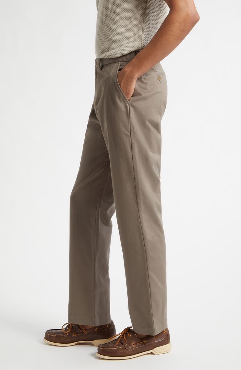 Sunspel Cotton Drill Trousers, Alternate, color, Dark Stone
