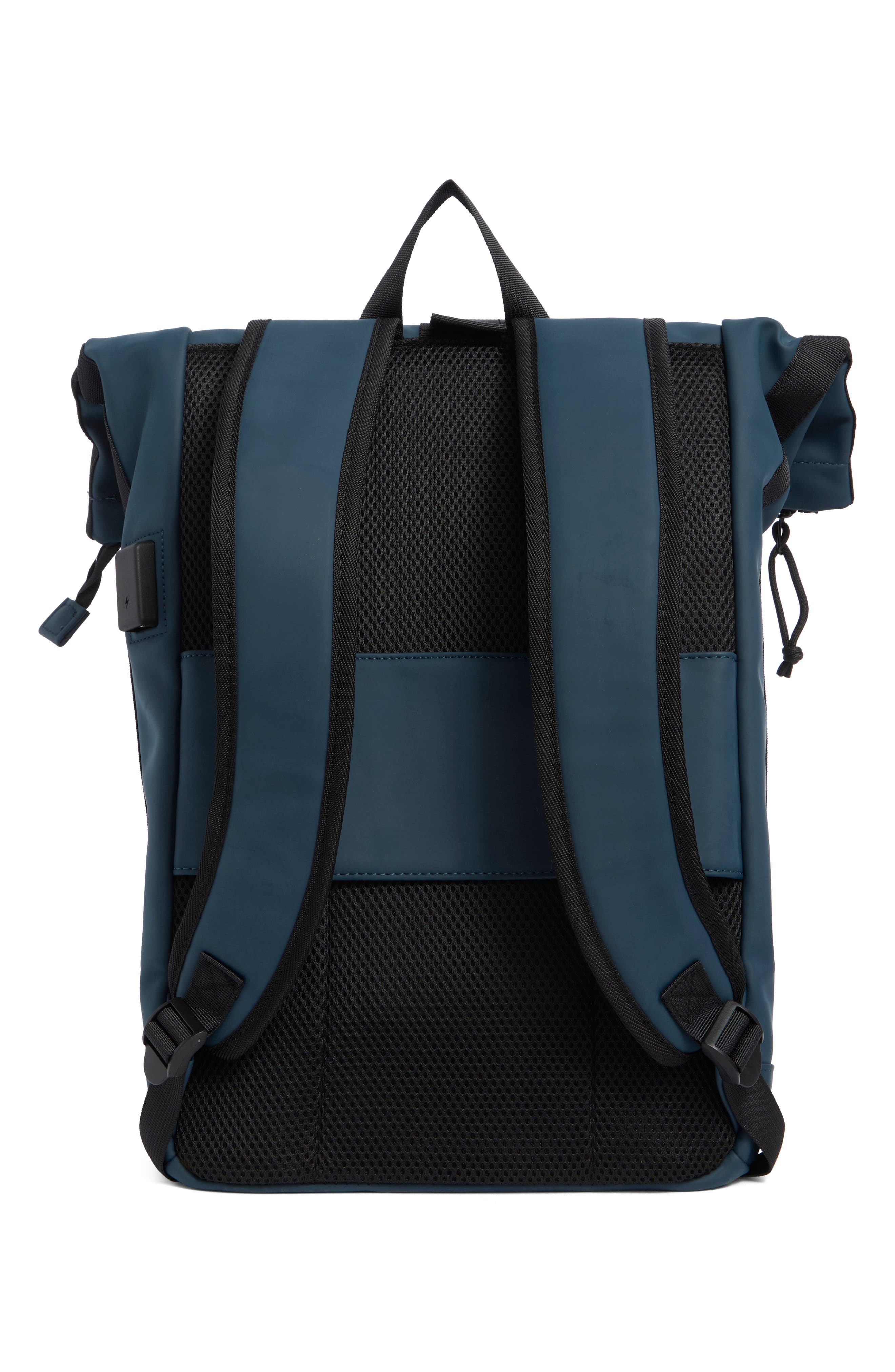 Roll Top Backpack, Alternate, color, BLUE