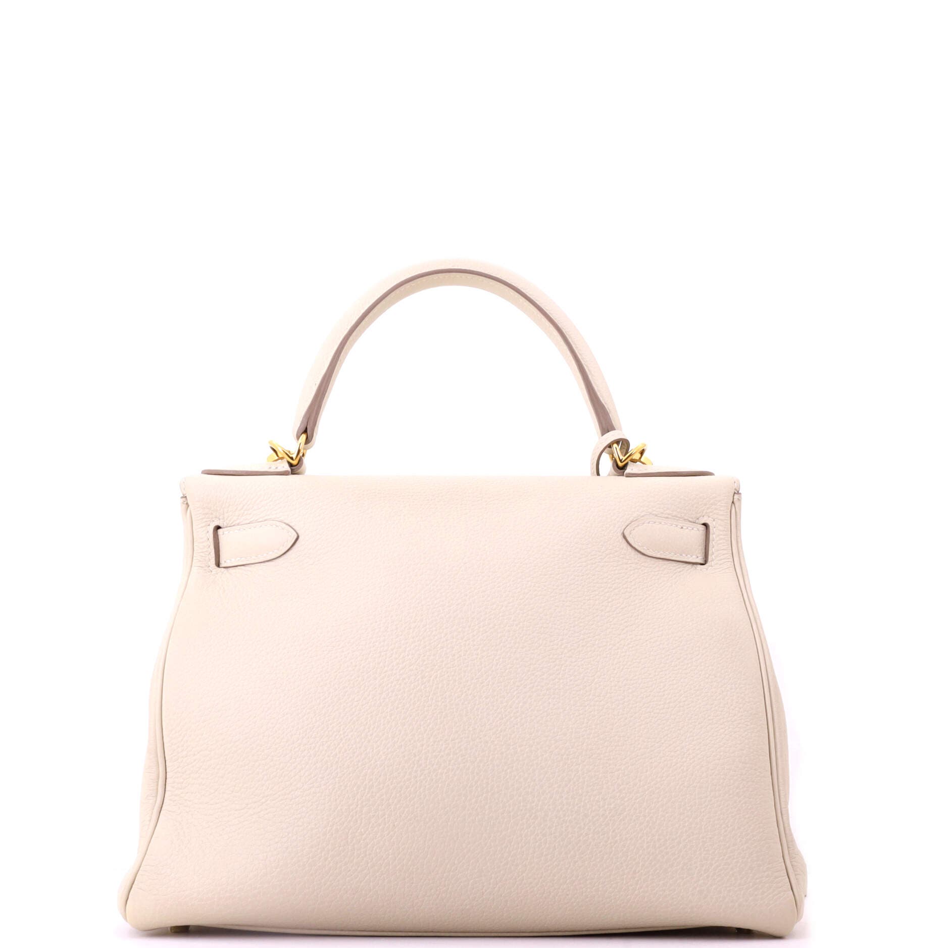 Pre-Owned Hermes Kelly Handbag Light Togo with Gold Hardware 28, Alternate, color, Beton