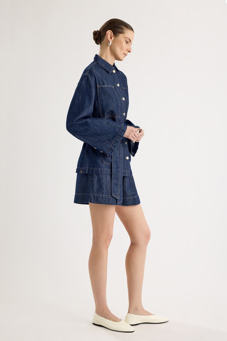 Elora Jacket, Alternate, color, Dark Blue Wash