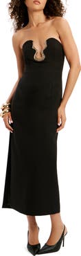 Bardot Paltrow Strapless Midi Dress