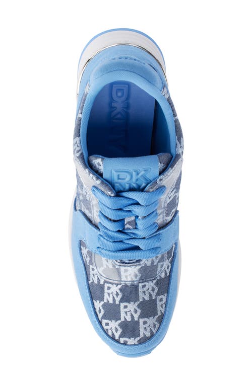 Dkny Women's Kamay Lace-up Wedge Sneakers In Cornflower