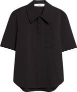 Séfr Waylon Short Sleeve Cotton Poplin Button-Up Shirt